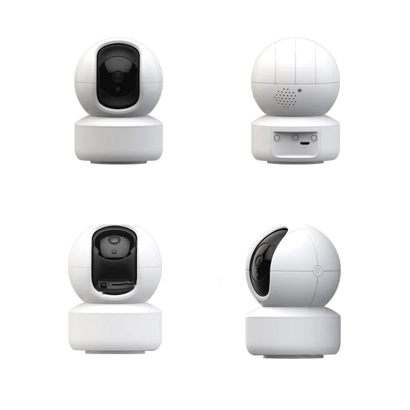 Cámara de Seguridad HD 1080p para Mascotas y Bebés, 2.4GHz, Visión Nocturna, Detección de Movimiento, Almacenamiento en Nube y Tarjeta SD