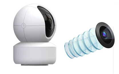 Cámara de Seguridad HD 1080p para Mascotas y Bebés, 2.4GHz, Visión Nocturna, Detección de Movimiento, Almacenamiento en Nube y Tarjeta SD