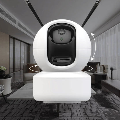Cámara de Seguridad HD 1080p para Mascotas y Bebés, 2.4GHz, Visión Nocturna, Detección de Movimiento, Almacenamiento en Nube y Tarjeta SD